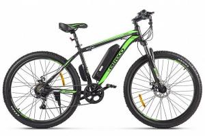 Электровелосипед Велогибрид Eltreco XT 600 D (Черно-зеленый-2383)
