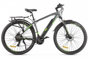Электровелосипед Велогибрид Eltreco Ultra MAX (Черно-зеленый-2506)