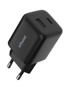Сетевое зарядное устройство Vitumi USB-C+USB-A, 20 Вт