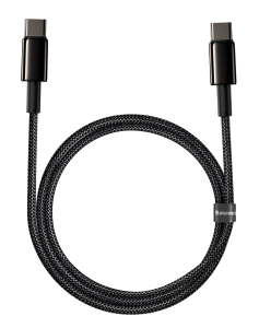 Кабель Baseus Tungsten Gold Fast Charging Data Cable Type-C to Type-C 100W 1m