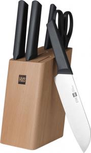 Набор ножей с подставкой Xiaomi Huo Hou Fire Kitchen Steel Knife Set youth ver
