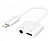 фото Переходник для наушников iPhone/iPad 3.5mm на 2 разъёма 3.5mm