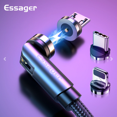 фото Магнитный кабель Essager с поворотом на 540 градусов, кабель Micro USB Type-C фото Магнитный кабель Essager с поворотом на 540 градусов, кабель Micro USB Type-C