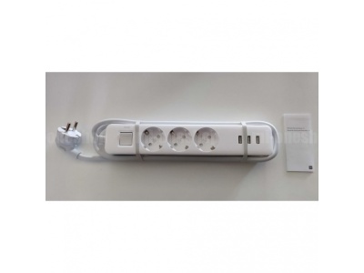 фото Сетевой фильтр Xiaomi Mi Power Strip Global 3xUSB XMCXB04QM (White)