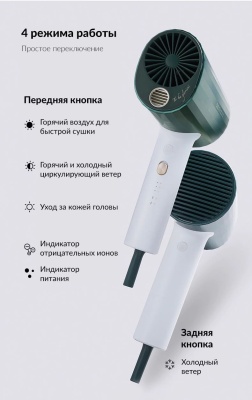 фото Фен Xiaomi Soocas HMH1 Зеленый