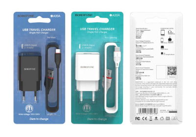 фото СЗУ BOROFONE BA20A + Кабель MicroUSB