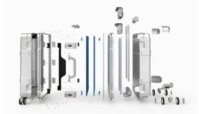 фото Чемодан Xiaomi 90 Points Metal Suitcase 20 Silver