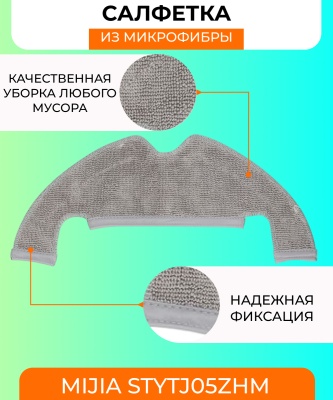 фото Сменная тряпка микрофибра для робот пылесоса Xiaomi Mijia (STYTJ05ZHM) фото Сменная тряпка микрофибра для робот пылесоса Xiaomi Mijia (STYTJ05ZHM)
