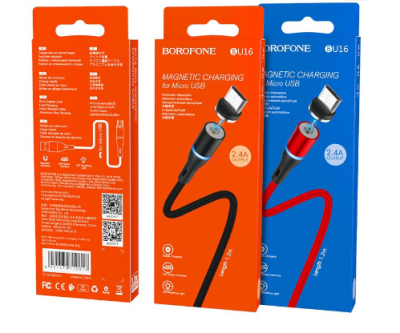 фото Магнитный кабель USB - Micro USB 1.2м Borofone BU16