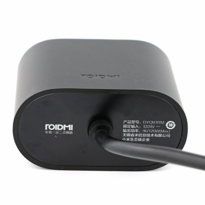 фото Разветвитель АЗУ Xiaomi Mi Roidmi Dual Port Converter (черный)