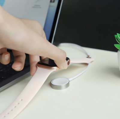 фото Устройство зарядное беспроводное HOCO, CW16, iWatch, для Apple Watch, 1000mA, пластик, цвет: белый