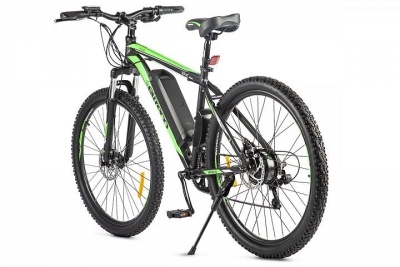 фото Электровелосипед Велогибрид Eltreco XT 600 D (Черно-зеленый-2383)