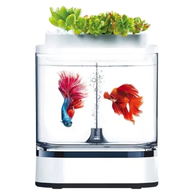 фото Акваферма Xiaomi Geometry Mini Lazy Fish Tank Pro C300