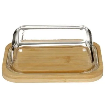 фото Масленка Aceline BB-370 из стекла и бамбука