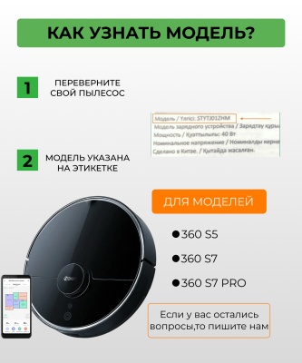 фото Сменна тряпка фибра  для робот пылесос Xiaomi Qihoo 360 S5/s7/s7 pro