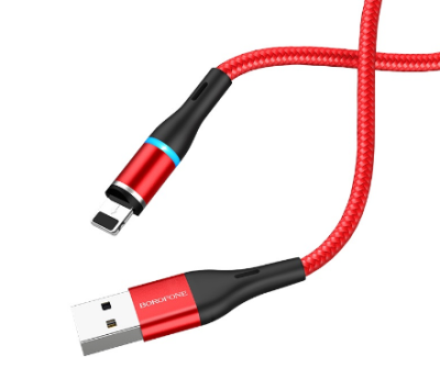 фото Магнитный кабель USB - Lightning 1м Borofone BX30