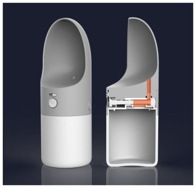 фото Поилка для животных портативная Xiaomi moestar ROCKET accompanying cup pet cartridge Gray