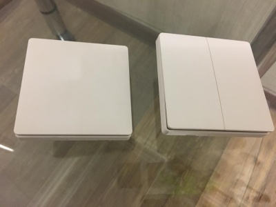 фото Умный выключатель Xiaomi Aqara Wall Switch ( Двойной без нулевой линии)