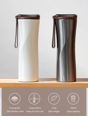 фото Термокружка Xiaomi Kiss Kiss Fish OLED Белый