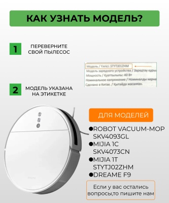 фото Контейнер для пыли Xiaomi Mi Robot Vacuum-Mop SKV4093GL / SKV4073CN (Mijia 1C) / Dreame F9 / Mijia 1T STYTJ02ZHM в комплекте с 2 HEPA-фильтрами