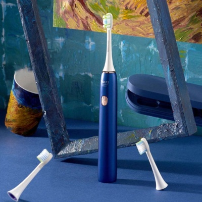 фото Электрическая ультразвуковая зубная щетка Xiaomi Soocas X3U Van Gogh Museum Design Синий