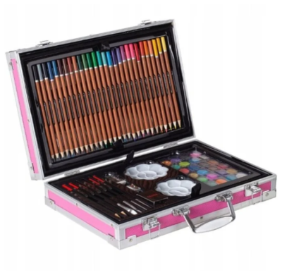 фото Набор для творчества и рисования "Пони", 147 предметов, юн художника, подарок для дев и мал в кейсе