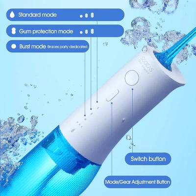 фото Портативный ирригатор Xiaomi Soocas W3 Pro Portable Electric Oral Irrigator (4 насадки) CN New