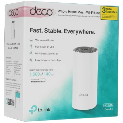 фото MESH-комплект TP-Link Deco E4 (1-pack)