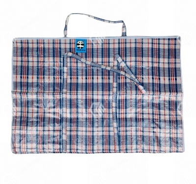 фото Сумка хозяйственная XXL складная клетчатая (80х28х57см) комплект 2шт