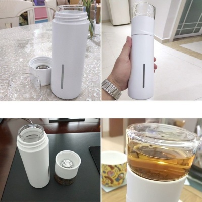 фото Заварочный термос Xiaomi Pinztea Tea Water Separation Cup 300ml White