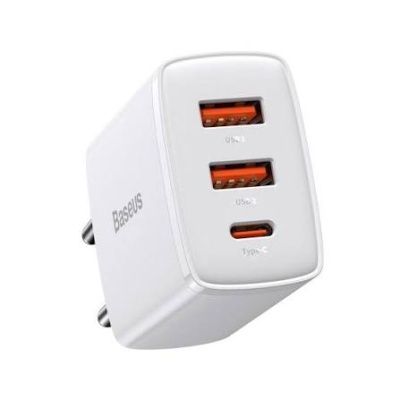 фото Сетевое зарядное устройство 30W Baseus Compact Quick Charger 2U+C
