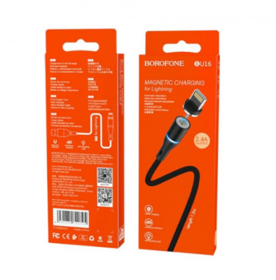 фото Магнитный кабель USB - Lightning 1м Borofone BX30