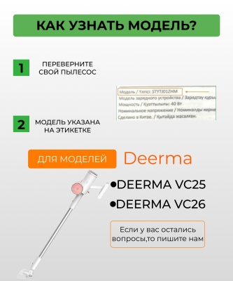 фото Воздушный фильтр для вертикального пылесоса Xiaomi Deerma vc 25/vc 26