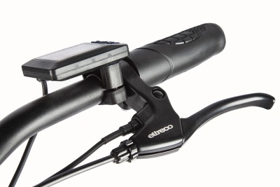 фото Электровелосипед Велогибрид VOLTECO CYBER (Черно-оранжевый-2170)