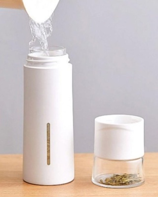 фото Заварочный термос Xiaomi Pinztea Tea Water Separation Cup Black