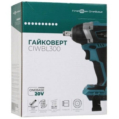 фото Гайковерт  FinePower OneBas CIWBL300 (квадрат 1/2",ударный (тангециальный),2700 об/мин,300Н*м)