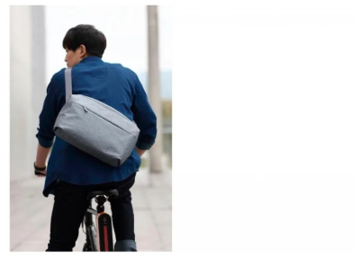 фото Сумка Xiaomi Mi 90 Points Basic Urban Messenger Bag Light Grey
