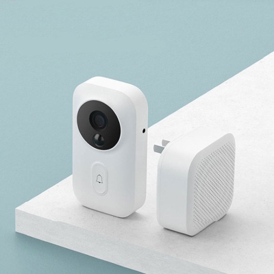 фото Умный дверной видео-звонок Xiaomi Dinglink Smart Video Doorbell c динамиком (белый)