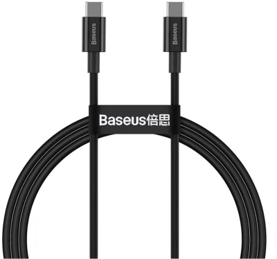 фото Кабель USB-C BASEUS Superior Series Fast Charging, Type-C - Type-C, 100W, 1 м, черный