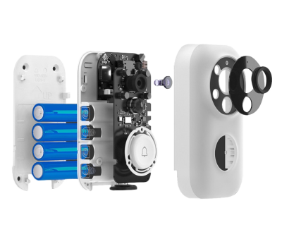 фото Умный дверной видео-звонок Xiaomi Dinglink Smart Video Doorbell c динамиком (белый)