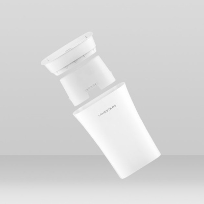 фото Мусорное ведро Xiaomi Ninestars Waterproof Trash Can 10L White (Белый)