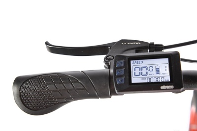 фото Электровелосипед Велогибрид VOLTECO CYBER (Черно-оранжевый-2170)