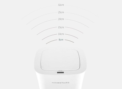 фото Умное Ведро Xiaomi Ninestars Waterproof Sensor Trash Can, 10 л