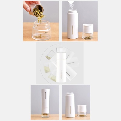 фото Заварочный термос Xiaomi Pinztea Tea Water Separation Cup 300ml White