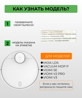 фото Контейнер для пыли и резервуар воды 2 в 1 для Xiaomi Mop P/Viomi SE/V2Pro/V3 / 3C