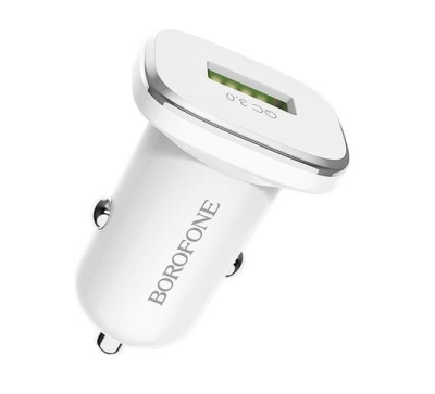 фото АЗУ BOROFONE BZ12A + Кабель lightning QC3.0