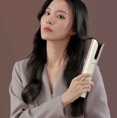 фото Плойка для завивки волос беспроводная Xiaomi Wellskins WX-JF201 розовый