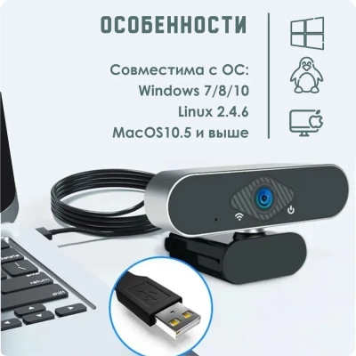 фото Веб-камера Xiaomi Xiaovv Via USB Camera 1080P (XVV-6320S-USB)