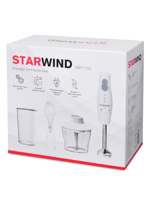 фото Блендер погружной Starwind SBP1134 500Вт белый