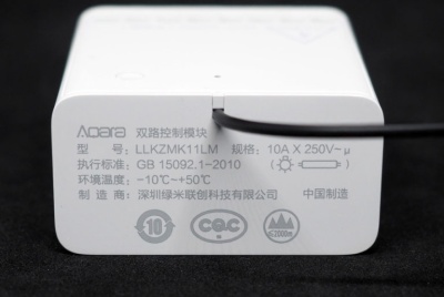 фото Беспроводное реле Xiaomi Aqara Wireless Relay двухканальное (LLKZMK11LM)